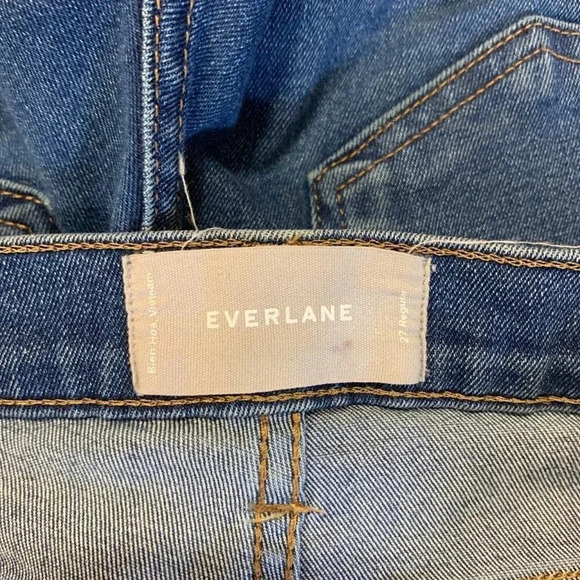 Everlane Women's Classic 5 Pocket Mid Rise Cotton Stretch Tapered Jeans Size 27 - Picture 7 of 14